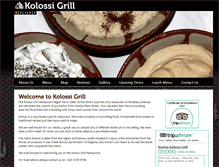 Tablet Screenshot of kolossigrill.com